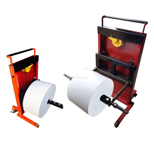 Red web feeder for paper rolls